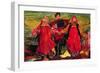 Russian Peasants Singing-Filipp Andreevic Maljavin-Framed Giclee Print