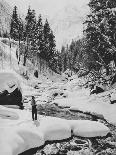 Cross-country skiing in the Caucasus-Russian Photographer-Photographic Print