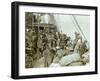 Russian pilgrims to Jerusalem aboard vessel in Beirut harbour, 1903-Carlton Harlow Graves-Framed Photographic Print