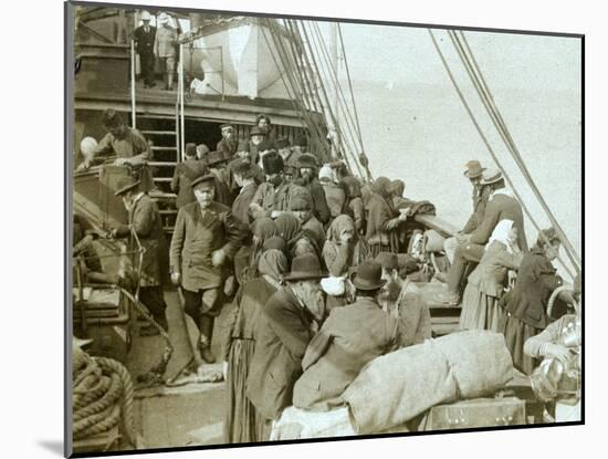 Russian pilgrims to Jerusalem aboard vessel in Beirut harbour, 1903-Carlton Harlow Graves-Mounted Photographic Print