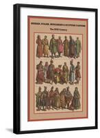 Russian, Polish, Hungarian and Scottish Costume the XVI Century-Friedrich Hottenroth-Framed Art Print