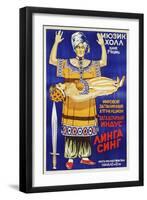 Russian Poster for Mysterious Hindu Linga Sing-null-Framed Giclee Print