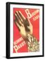 Russian Poster with Hands-null-Framed Art Print