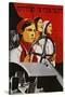 Russian Poster Worker Women-null-Stretched Canvas