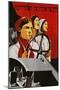 Russian Poster Worker Women-null-Mounted Premium Giclee Print