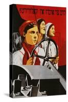 Russian Poster Worker Women-null-Stretched Canvas