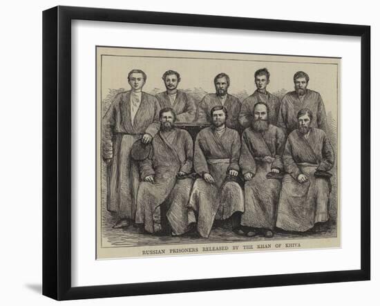 Russian Prisoners Released by the Khan of Khiva-null-Framed Giclee Print