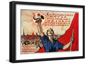 Russian Revolution, 1922-Ivan Simakov-Framed Giclee Print