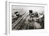 Russian Revolution, period of civil war: destruction of a railway track in 1918 (photo)-null-Framed Giclee Print