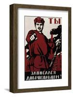 Russian Revolutionary Posters of 1918-null-Framed Photographic Print