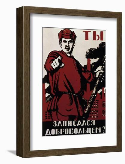 Russian Revolutionary Posters of 1918-null-Framed Photographic Print