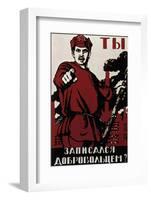 Russian Revolutionary Posters of 1918-null-Framed Photographic Print