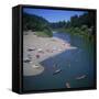 Russian River at Monte Rio, Sonoma County, California, USA-Christopher Rennie-Framed Stretched Canvas