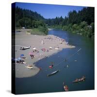 Russian River at Monte Rio, Sonoma County, California, USA-Christopher Rennie-Stretched Canvas