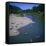 Russian River at Monte Rio, Sonoma County, California, USA-Christopher Rennie-Framed Stretched Canvas