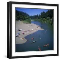 Russian River at Monte Rio, Sonoma County, California, USA-Christopher Rennie-Framed Photographic Print