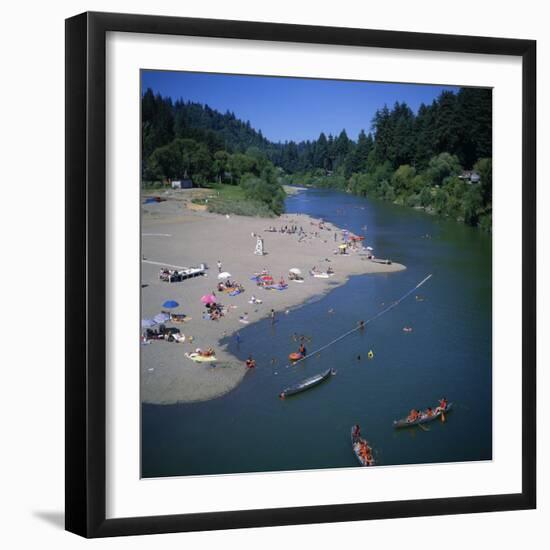 Russian River at Monte Rio, Sonoma County, California, USA-Christopher Rennie-Framed Photographic Print