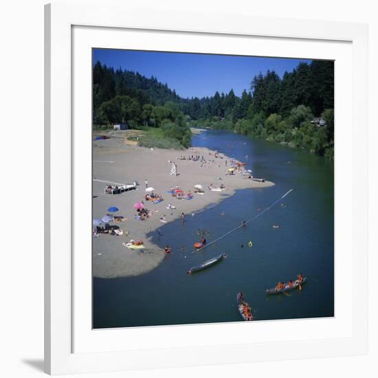 Russian River at Monte Rio, Sonoma County, California, USA-Christopher Rennie-Framed Photographic Print