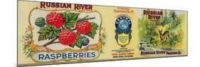 Russian River Raspberry Label - San Francisco, CA-Lantern Press-Mounted Premium Giclee Print