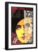 Russian Romance Film Poster-null-Framed Art Print