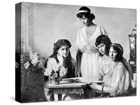 Russian Royal Ladies, Tsarkoe Military Hospital, 1914-null-Stretched Canvas