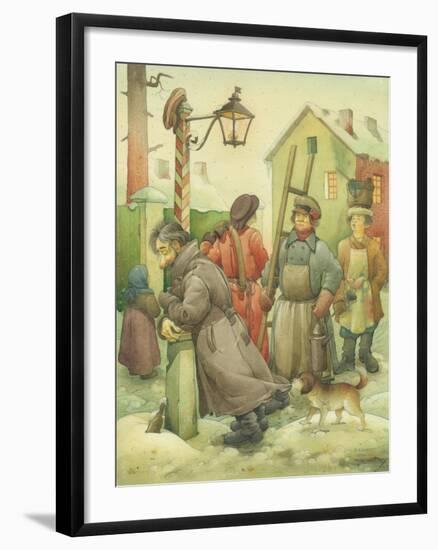 Russian Scene 01, 1994-Kestutis Kasparavicius-Framed Giclee Print