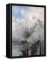 Russian Screw Clipper Razboynik, 1888-Alexei Petrovich Bogolyubov-Framed Stretched Canvas