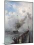 Russian Screw Clipper Razboynik, 1888-Alexei Petrovich Bogolyubov-Mounted Giclee Print