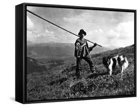 Russian Shepherd-null-Framed Stretched Canvas
