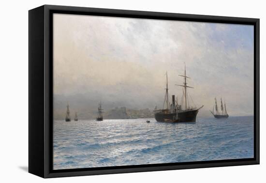 Russian Ship at the Entrance to the Bosphorus Strait, after the Russo-Turkish War of 1877-1878-Lev Felixovich Lagorio-Framed Stretched Canvas