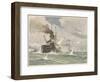 Russian Ships Break Out of Port Arthur-null-Framed Art Print