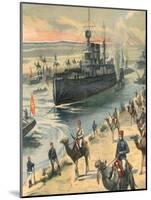 Russian Ships Incanal-null-Mounted Art Print