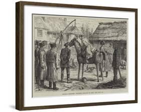 Russian Sketches, Teaching Cossacks to Ride-Johann Nepomuk Schonberg-Framed Giclee Print