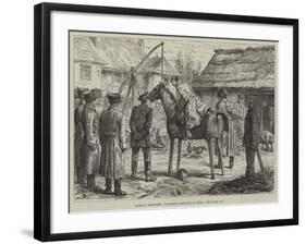 Russian Sketches, Teaching Cossacks to Ride-Johann Nepomuk Schonberg-Framed Giclee Print