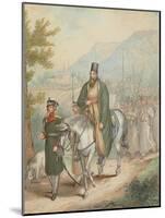 Russian Soldiers Accompanying a Priest on Horseback-Georg Emanuel Opitz-Mounted Giclee Print