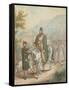 Russian Soldiers Accompanying a Priest on Horseback-Georg Emanuel Opitz-Framed Stretched Canvas