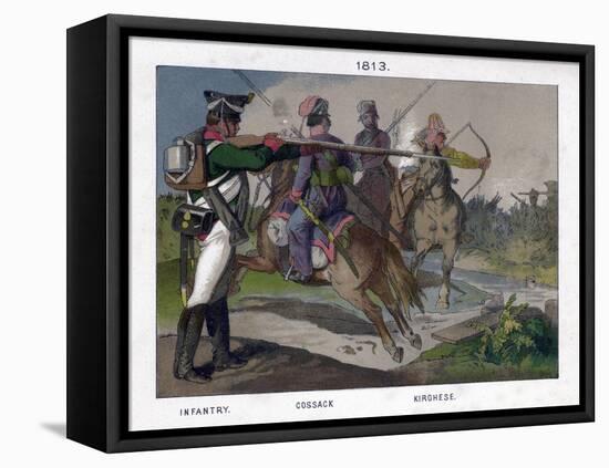 Russian Soldiers of 1813-null-Framed Stretched Canvas