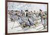 Russian Soldiers Transport Injured on Skies Russo-Japanese War-null-Framed Giclee Print