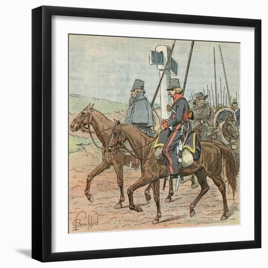 Russian Soldiers-Louis Charles Bombled-Framed Art Print