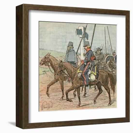 Russian Soldiers-Louis Charles Bombled-Framed Art Print