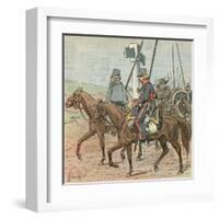 Russian Soldiers-Louis Charles Bombled-Framed Art Print