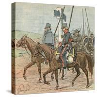 Russian Soldiers-Louis Charles Bombled-Stretched Canvas