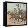 Russian Soldiers-Louis Charles Bombled-Framed Stretched Canvas