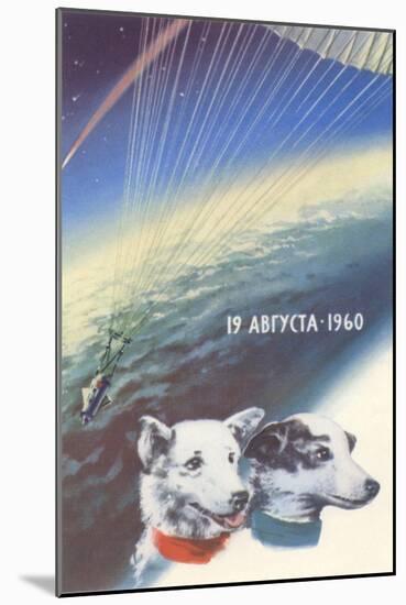 Russian Space Dogs-null-Mounted Art Print