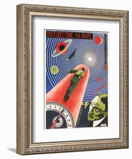 Russian Space Film Poster-null-Framed Art Print