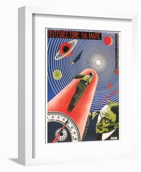 Russian Space Film Poster-null-Framed Art Print