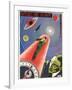 Russian Space Film Poster-null-Framed Art Print