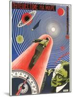 Russian Space Film Poster-null-Mounted Art Print