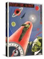 Russian Space Film Poster-null-Stretched Canvas