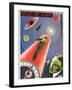 Russian Space Film Poster-null-Framed Art Print